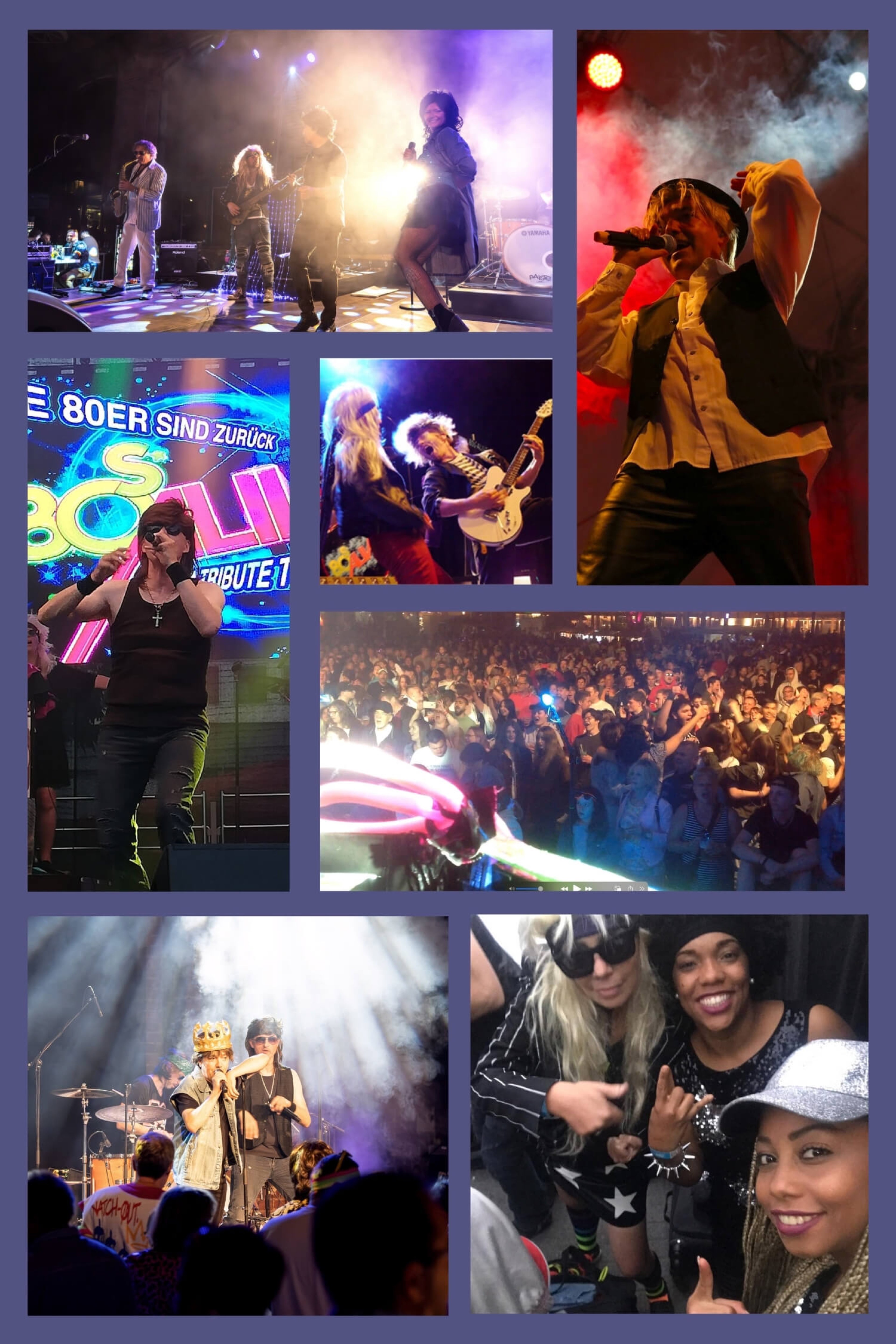 80er Jahre Tribute Band Live Show Performance Festival Stadt feste - Madonna Queen Ac DC Nena NDW U2 Tina Turner Bon Jovi Depeche mode Frankie goes to hollywood Duran Duran Falco Kiss Bonnie Tyler Dead or Alive Show, Tänzer rock pop new wave soul ndw